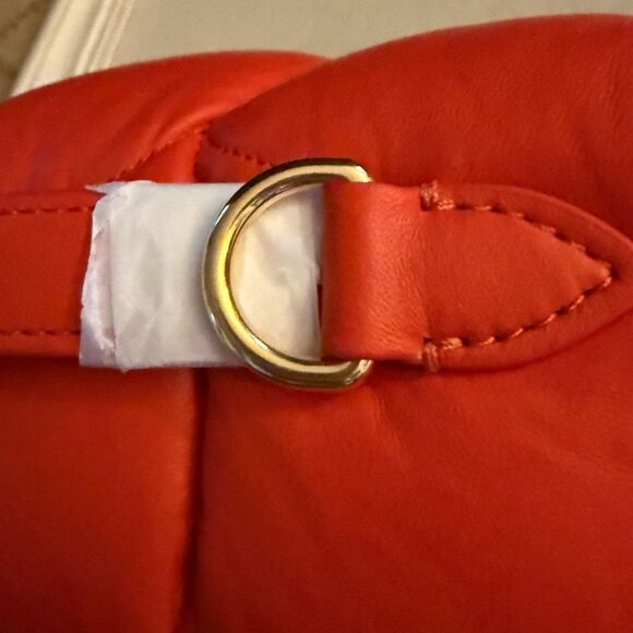 Mulberry Softie Coral Orange Pillow Effect Nappa Leather Shoulder Bag NWT - Picture 16 of 16